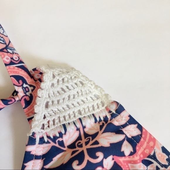 Xhilaration Pink Crochet Detail Bikini - Picture 4 of 8